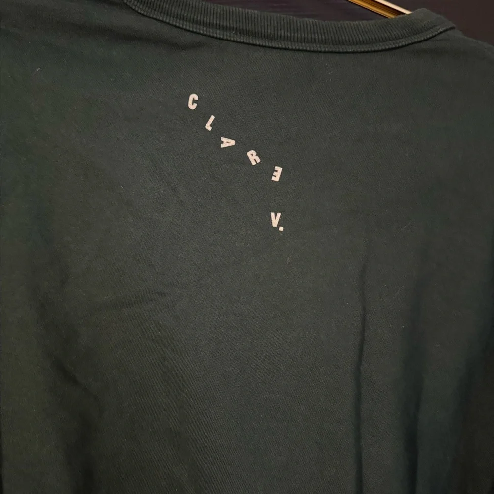 Clare V Green and White Sweater - Picture 7 of 7